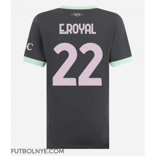 Camiseta AC Milan Emerson Royal #22 Tercera Equipación para mujer 2024-25 manga corta